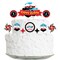 Big Dot of Happiness Let's Go Racing - Racecar - Race Car Birthday Party Cake Decorating Kit - Happy Birthday Cake Topper Set - 11 Pieces
